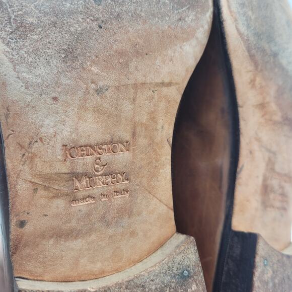 Johnston & Murphy Domani Brown Loafer Slip On Shoes Men's Size 8M Made in Italy - Picture 6 of 8